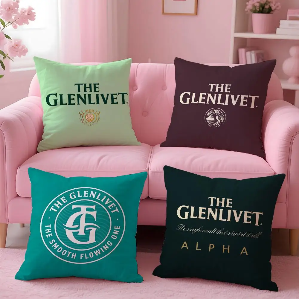 alcohol Glenlivet Cushion Cover Cushion Cover Set 4Pcs 50x50 45x45 40x40 Pillowcase Decorative Sofa Home Decor
