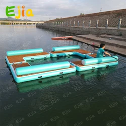 240Cm Floating Lounge Round Sofa Couch Inflatable Dock Platform For Super Yacht Water Fun  Adults