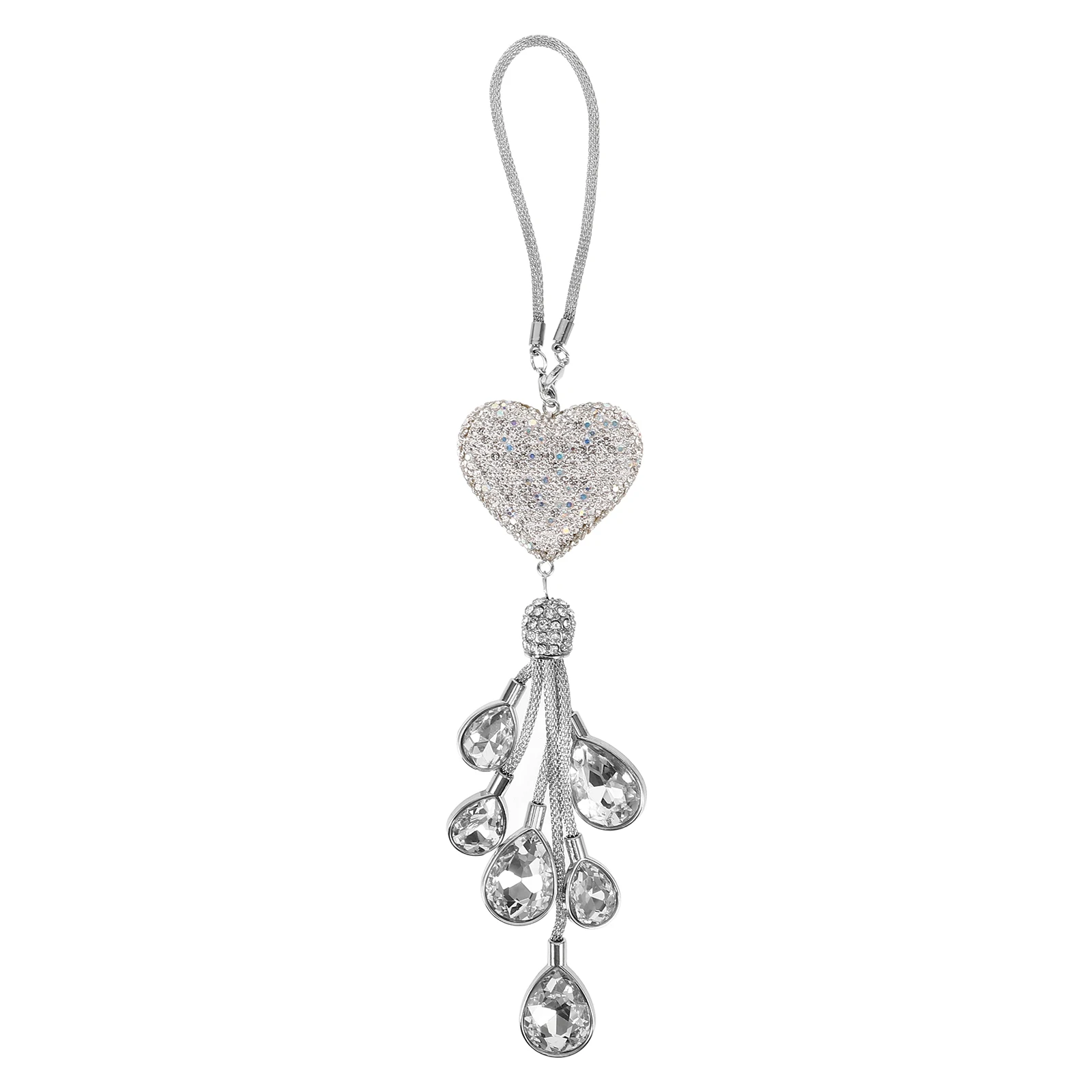 

Accessories Heart Pendant Miss Rearview Mirror Charms Zinc Alloy Car Decoration