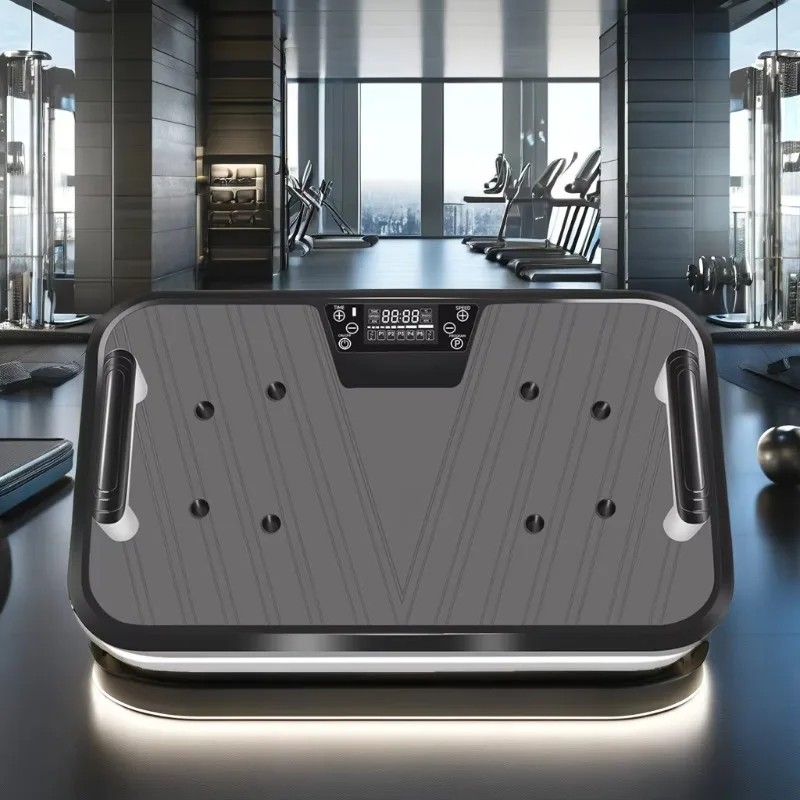 منصة اللياقة البدنية لتمارين الجسم بالكامل للاستخدام المنزلي لعام 2025 - آلة تمرين لوحة الاهتزاز العمودية لتدليك فقدان الوزن والتخسيس