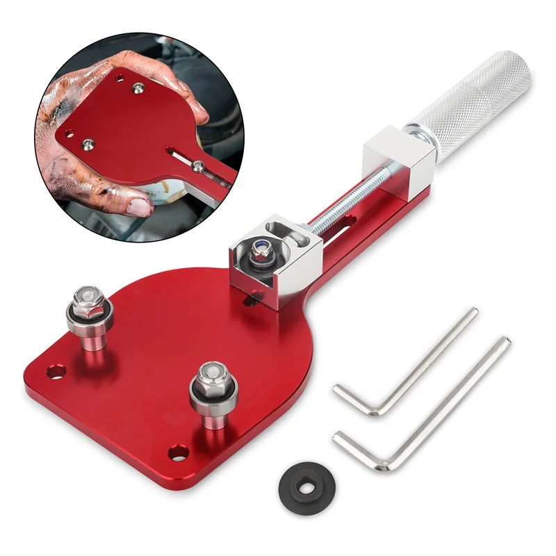 Oil Filter Cutter 77750 Aluminum Alloy Universal Cutting Tool Replace Inspection Tool Red Automotive Tools Auto Parts