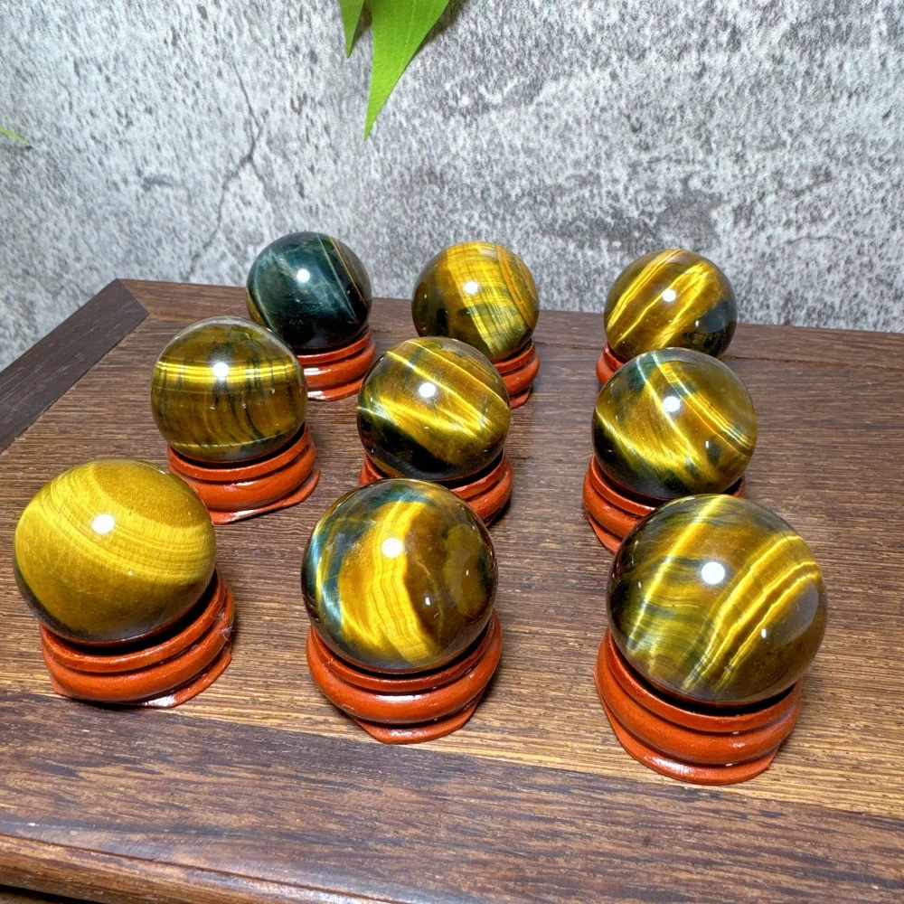 Sphères d'œil de tigre bleu ja - Home Decor Za avis et prix