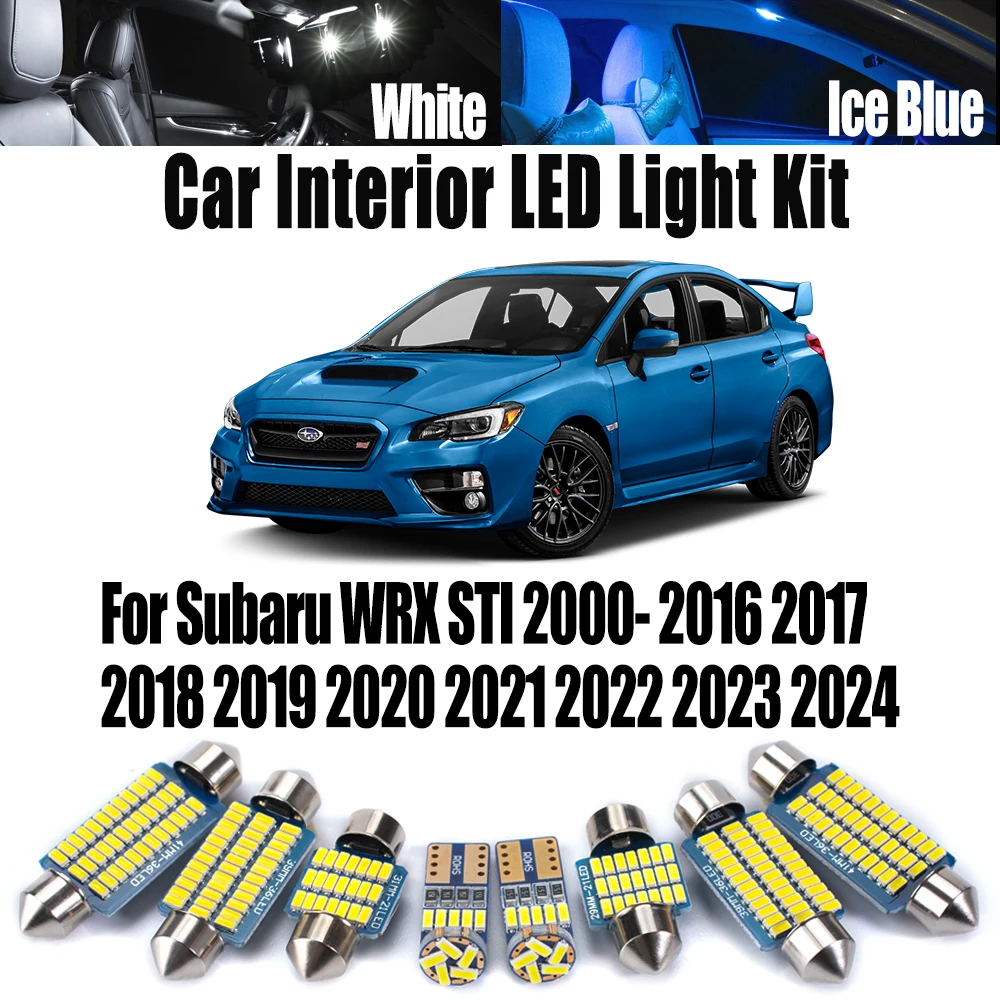 LED Interior Reading Indoor Map Dome Light Kit For Subaru WRX STI 2000- 2017 2018 2019 2020 2021 2022 2023 2024 Car Accessories