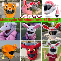 Motorrad volle Helm abdeckung Cartoon Plüsch Tier Helm abdeckung Staubs chutz lustige Helm abdeckung Motorrad zubehör