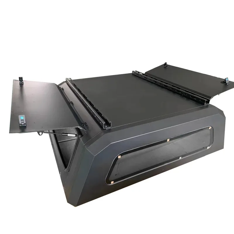 

Aluminum Alloy Steel Waterproof Pickup Folding 4x4 Truck Canopy Steel Hard Top for 2025 2025 1500 6.5ft
