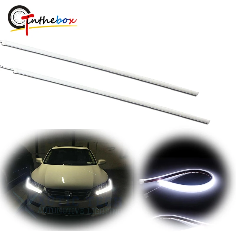 Car 6000K White LED Car Headlight Daytime Running Lights DRL Retrofit Strip Lights For Honda Accord Sedan 2013 2014 2015