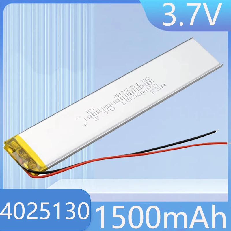 1-5pcs 4025130 1500mAh Lipo Battery 3.7V Lithium Polymer Batteries for Cabinet Stair Sensor Light LED Lights Cell E-book