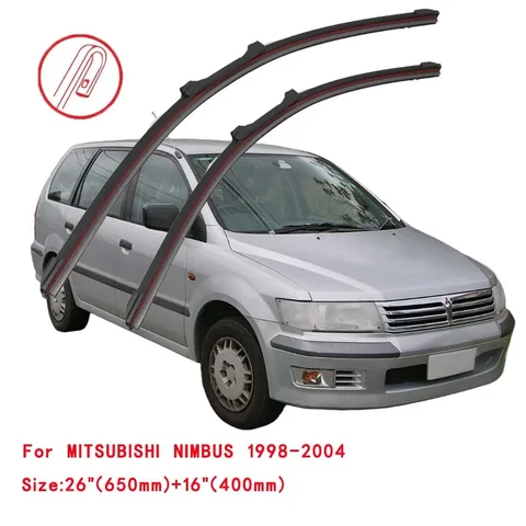 Для MITSUBISHI NIMBUS UF UG 2000 2001 2002 2003 2004: Щетки стеклоочистителя, аксессуары, передние дворники, щетки стеклоомывателя, дворники для автомобиля