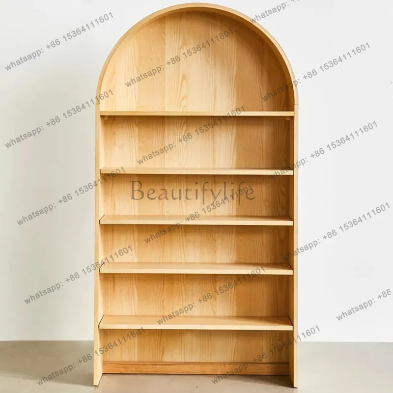 

Vetrina per soggiorno con porta in vetro armadietto per vino francese Retro B & B Arch Curio Cabinet