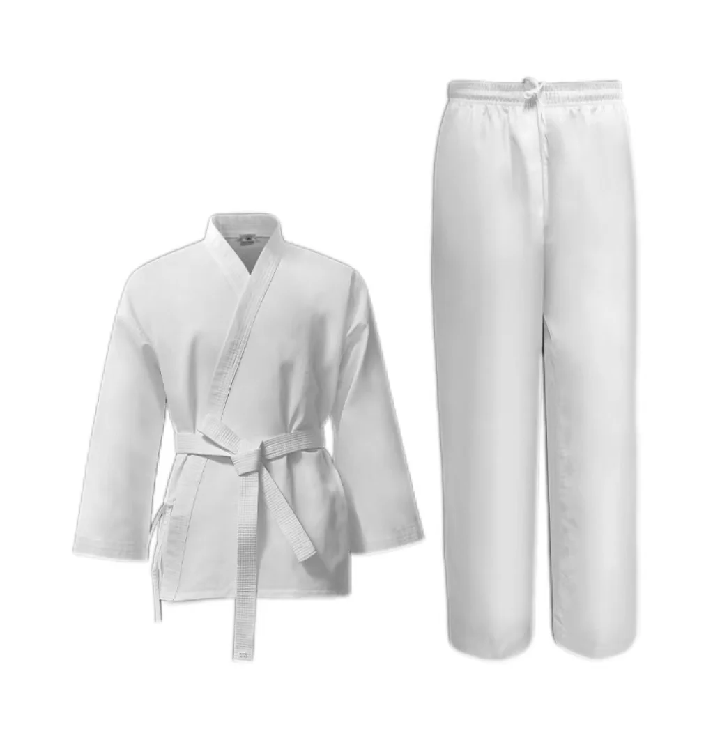 

Karate Uniform Light Soft Martial Arts Training Suit High Quality White Twill Adults Children Men Women Long Sleeve For Fitness