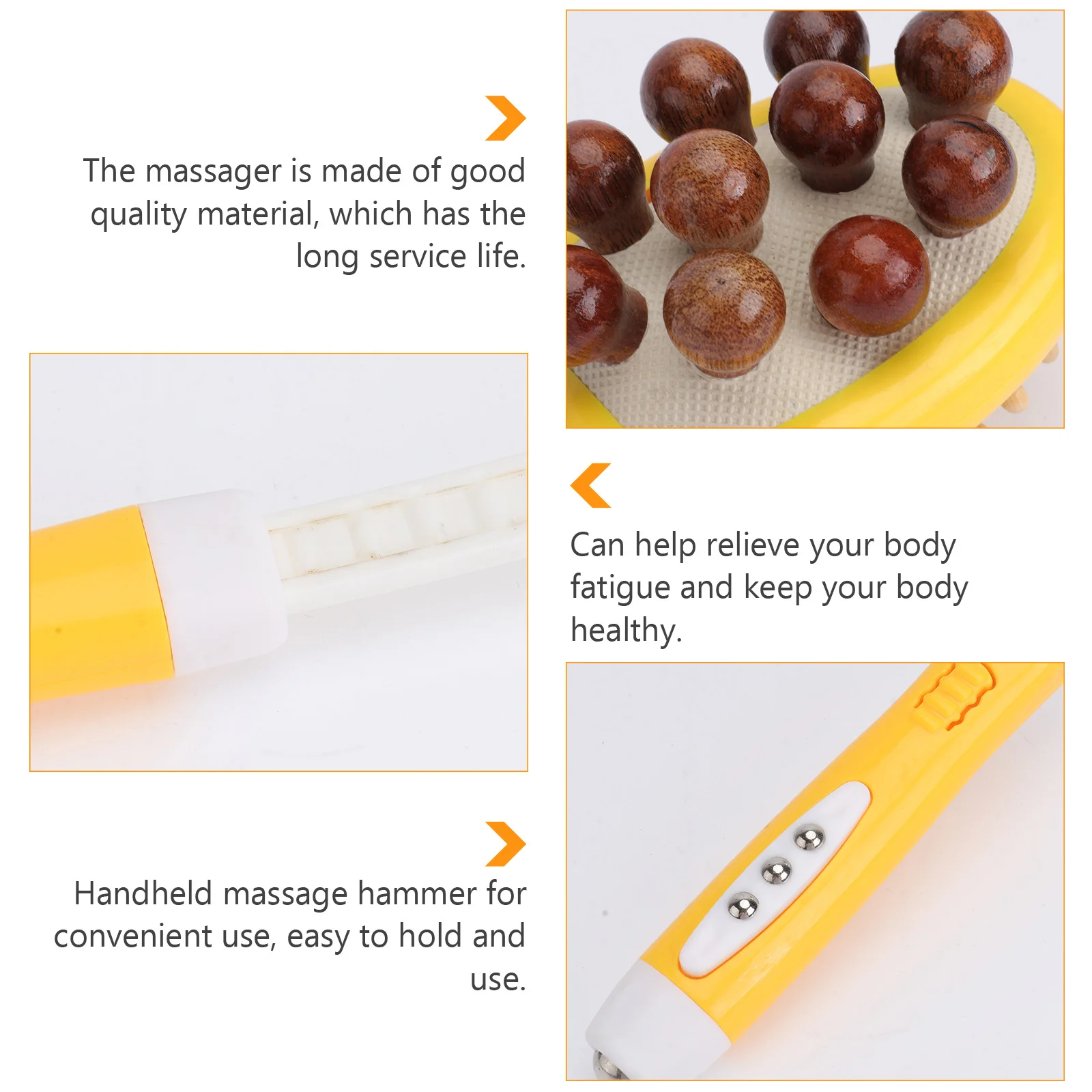 

1Pcs Massage Hammer Portable Percussion Stick for Shoulder Back Waist Legs Handheld Body Massager Tool Relax Muscle Pain Relief