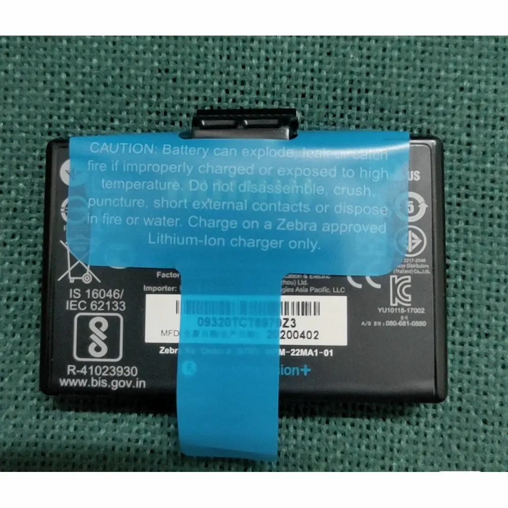 Original 7.2V 2280mah P1083277-002 Battery For ZEBRA ZQ310 ZQ320 ZQ300 ZA310 ZR328