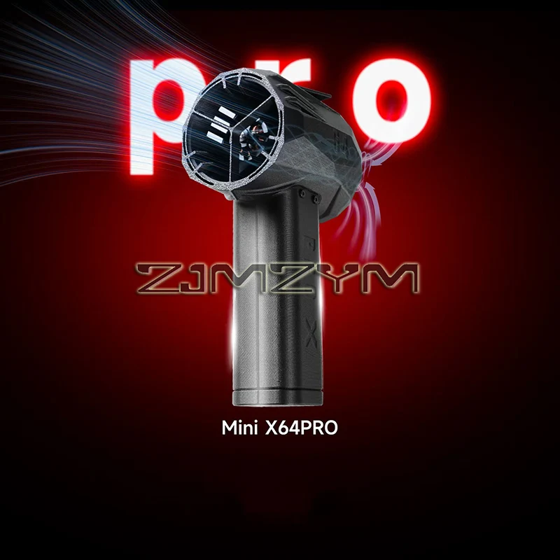 Ventilatore violento per auto MiniX64 PRO Ventilatore turbo portatile Motore brushless Spinta istantanea 350 km/h Spolverino d'aria Velocità continua
