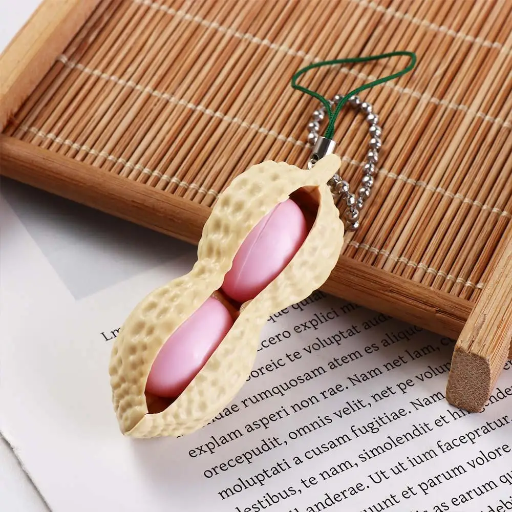 While Away Plastic Key Chain Food Shape Cute Backpack Decoration Durable Venting Toy Unisex