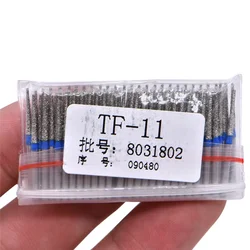 100 pcs/bag 1.6mm Dental High Speed Burs High Speed Handpiece Turbine Diamond Drills Diamond Polishing Tooth Preparation bur