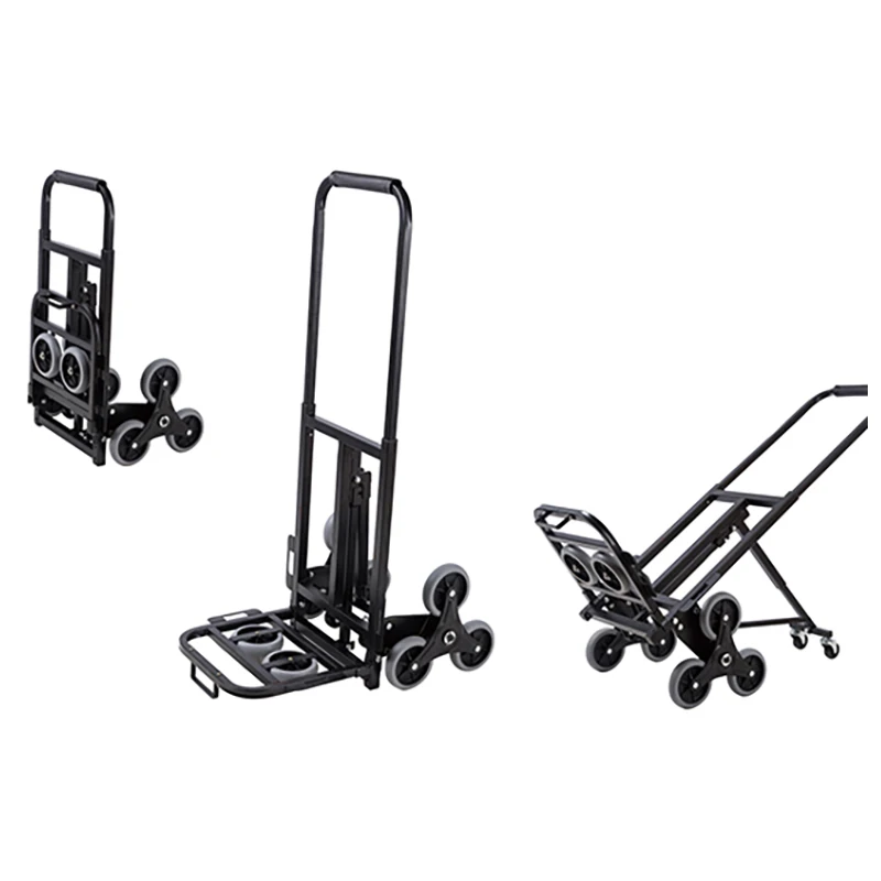 

Portable Foldable Steel 150kg Stairs Climbing Shopping Hand Cart Stair Climber Trolley Folding Trolley Push Carts