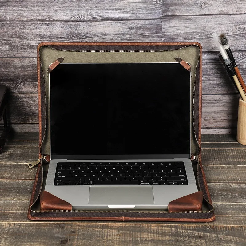 15/16 Inch Cowhide Case Apple Laptop Bag
