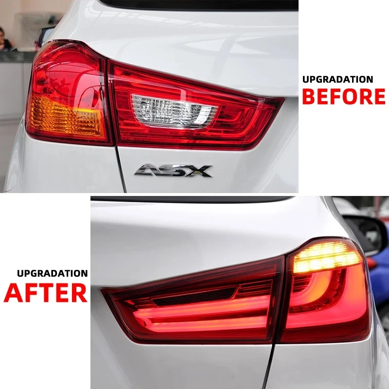 Светодиодные задние фонари Plug and Play, задний фонарь для ASX 2011 2018, автомобильные аксессуары, задние фонари, задние фонари