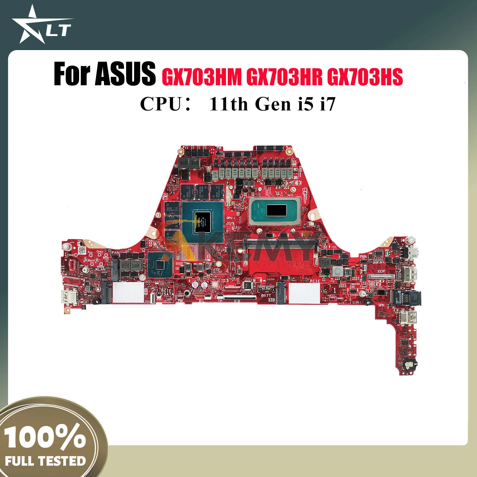 

GX703HS Laptop Motherboard For ASUS ROG Zephyrus S GX703HM GX703HS GX703 GX703HR Mainboard With 11th Gen i5 i7 100% tests OK stk