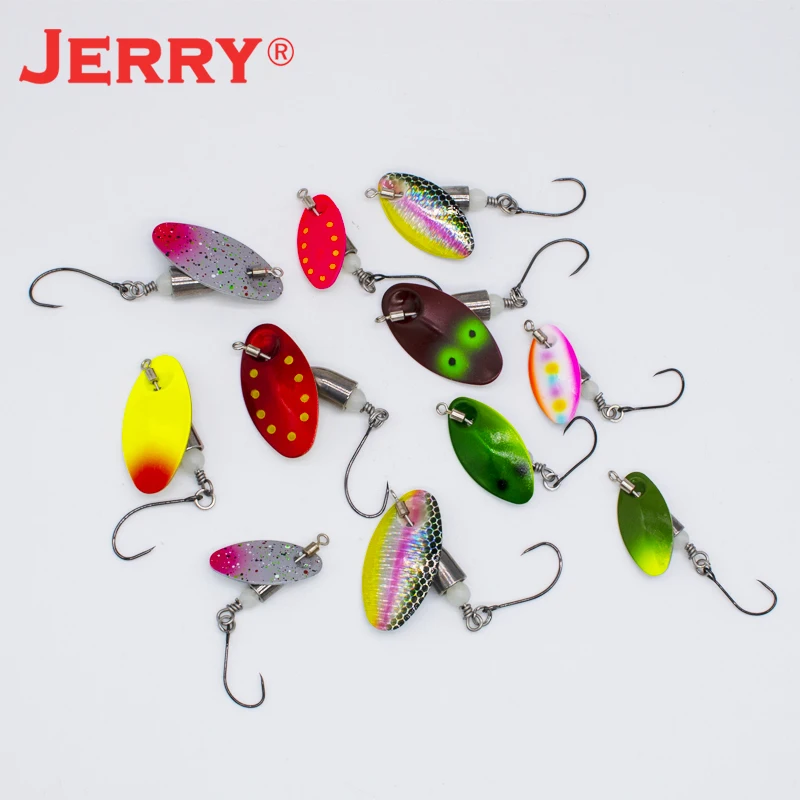 Jerry Wukong-Cebo giratorio de AR-S para pesca de trucha, hoja giratoria de Metal, brazo giratorio, perca Artificial, Lucio