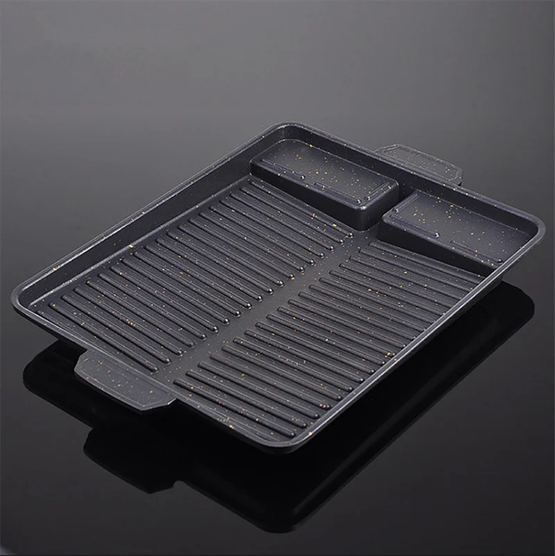 바베큐 그릴 팬 플레이트 32X26cm 휴대용 스틱 코 - Kitchen Baking Tray Organiser 리뷰 및 가격