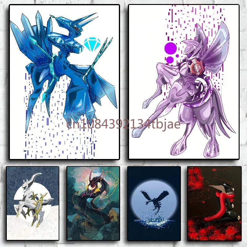 

Pokemon Anime Character Arceus Poster Canvas Painting Suitable for Fashion Home Room Wall Decor Mural Christmas Children Gift