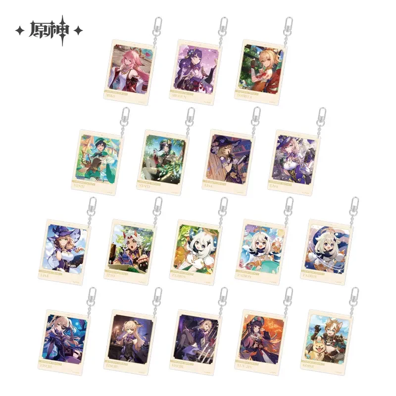 

Sunsyea Genshin Impact Official Merch miHoYo Original Birthday Series Acrylic Keychain Xiao Diluc Raiden Shogun