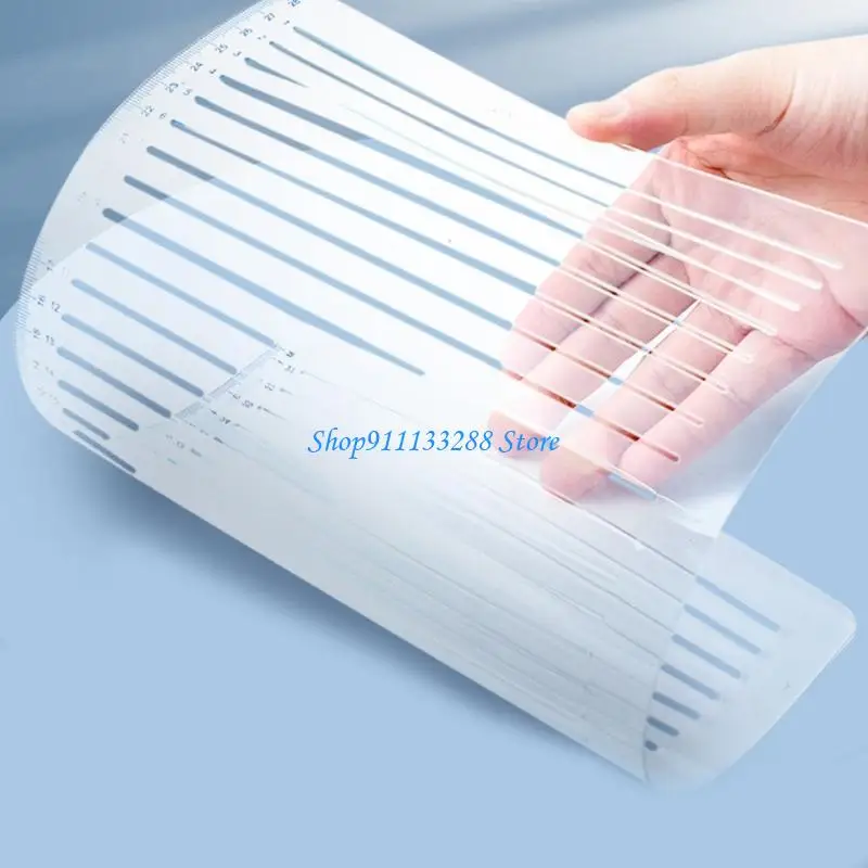 G88D Drawing Stencil Template Straight Line Stencil Ruler for Journaling Painting