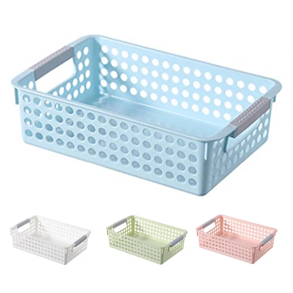 Desktop Organizer Storage Basket with Handle Sundries Organizer Storage Box Cosmetic Underwear Organizer Basket panier rangement