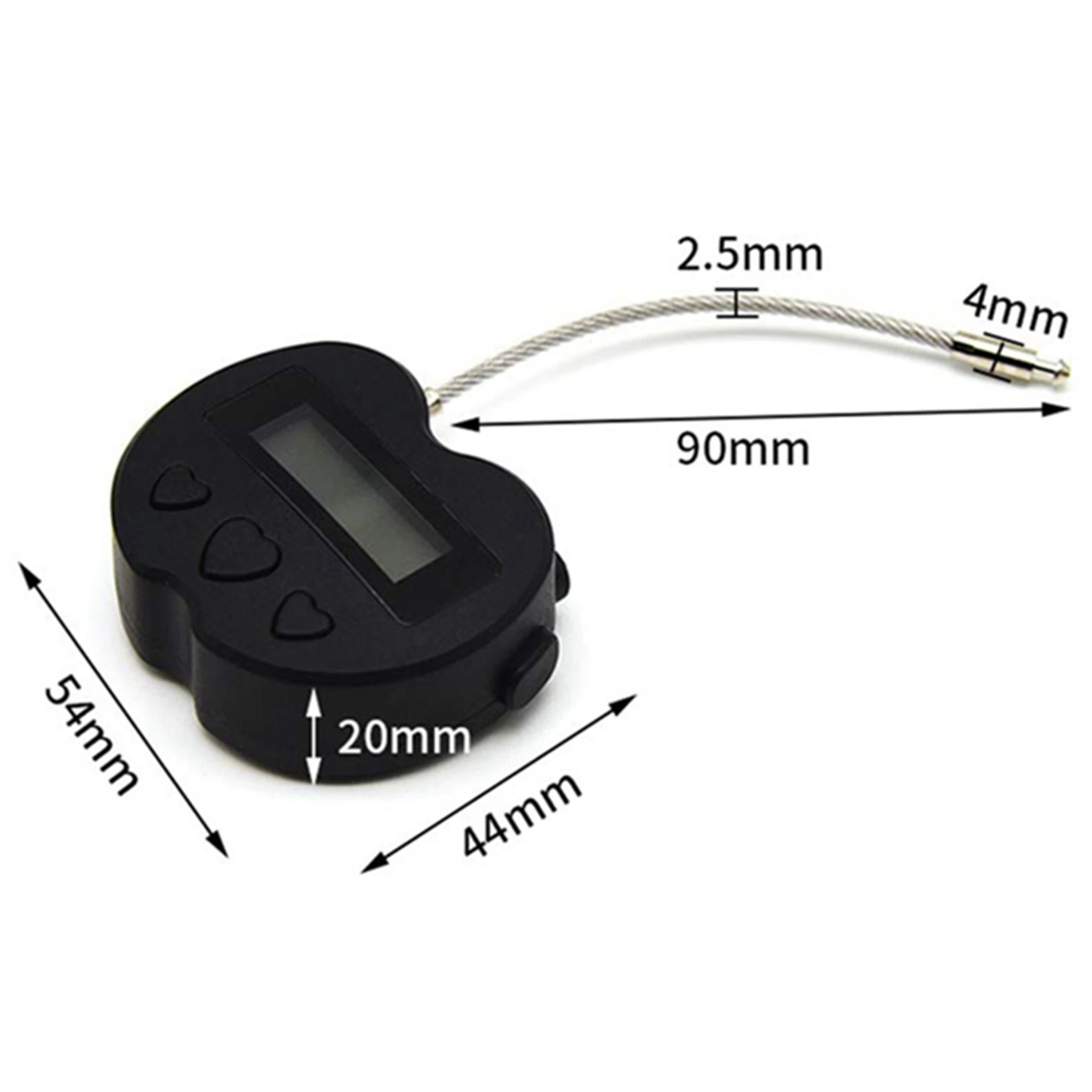 

B68C 2X Smart Time Lock LCD Display Time Lock USB Rechargeable Temporary Timer Padlock Travel Electronic Timer Black