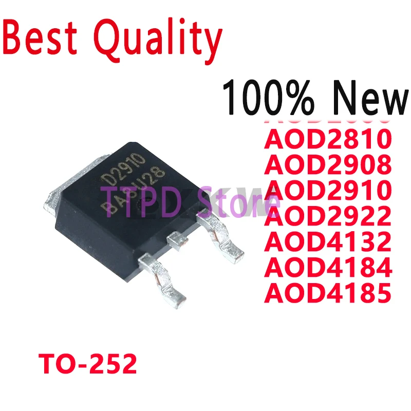 10/PCS New AOD2606 D2606 AOD2810 D2810 AOD2908 D2908 AOD2910 D2910 AOD2922 D2922 AOD4132 D4132 AOD4184 D4184 AOD4185 D4185 TO252