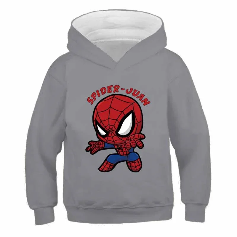 2-14 Years Old Kids Hoodie Marvel Avengers Children's Clothes Autumn Baby Sweater Spiderman Girls Pullover Boys Long Hoodies