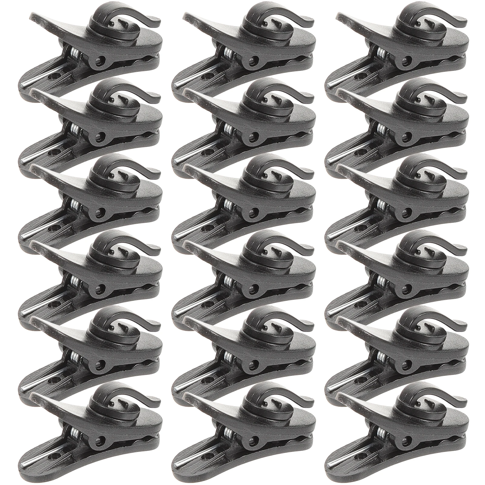

20 Pcs Microphone Clips Durable Plastic Wire Sturdy Collar Clip Practical Design Fix No Fall Off During Use