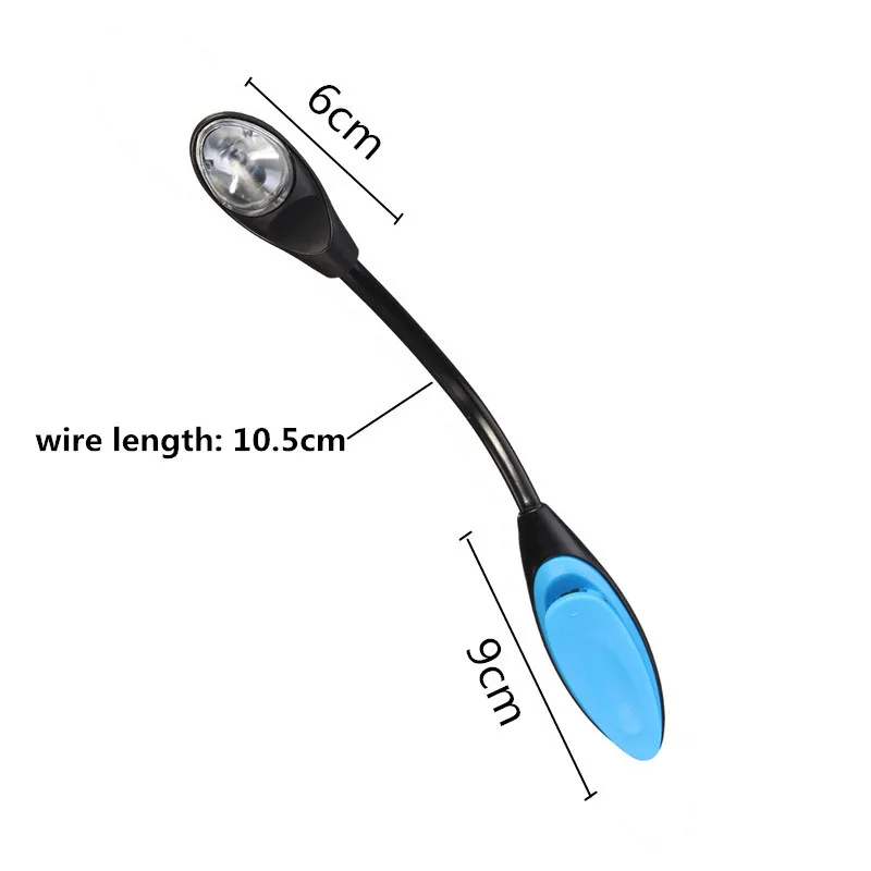 Lámpara Led brillante y Flexible para lectura de libros, miniluz con Clip, para viajes, venta al por mayor, envío directo, 1 ud.