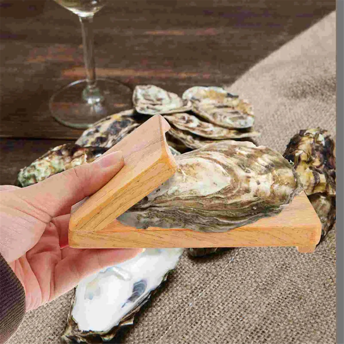 Oyster Shucking Opener Shucker Seafood Clamp Tool Holder Shellfish Hand Clam Shellcrab ShellerJADD