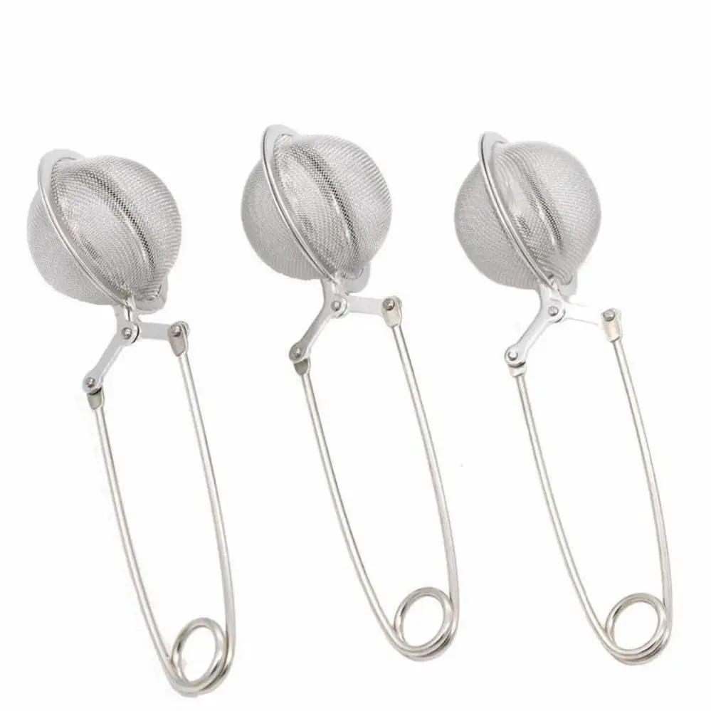 1 Pcs Home Baking Kitchenware Convenient Integrated Mesh Handle Stainless Steel Tea Filter Utensils