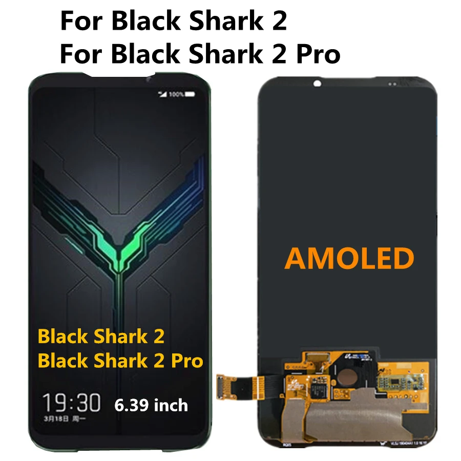 

6.39 AMOLED For Xiaomi Black Shark 2 Pro DLT-A0 LCD Display Touch Screen Digitizer Assembly For Black Shark2 LCD SKW-H0 lcd