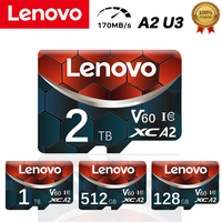 Lenovo 2TB 1TB Memory Card Class10 A2 Micro TF SD Card 128GB 256GB 512GB Cartao De Memoria SD Card For Camera Nintendo Switch