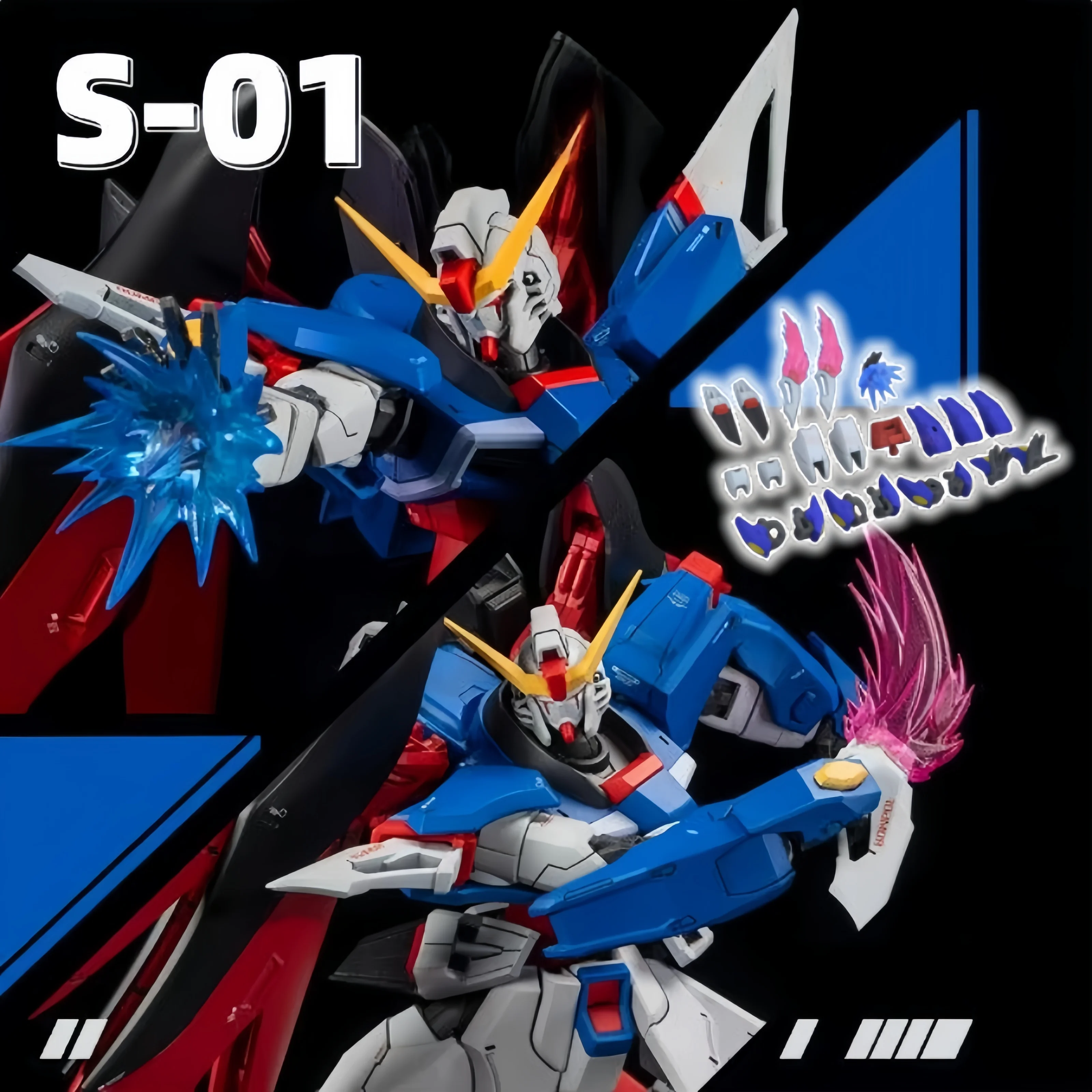 Phoenix 3d Printing Accessories S-01 For Hg Destiny Zgmf-X42s Modeling Hands Legs Modified Parts Special Effects Components Toys