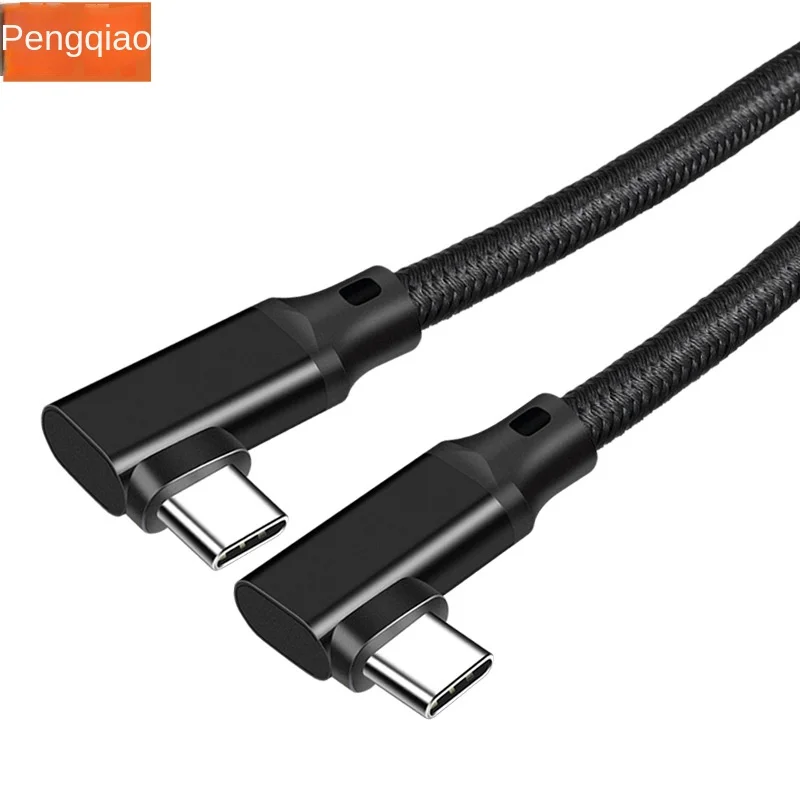 Customized Double Elbow Type-CtoC Data Cable 20GNE2 Male to Male E-Marker Video 100W