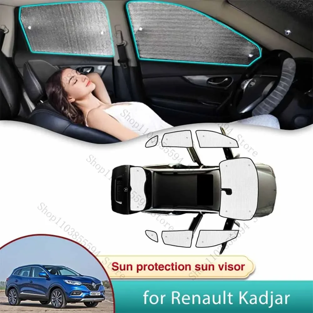 Car Sun Shade for Renault Kadjar 2015 2016 2017 2018 2019 2020 2021 2022 Car Accessories Sunshade Windshield Side Window Privacy