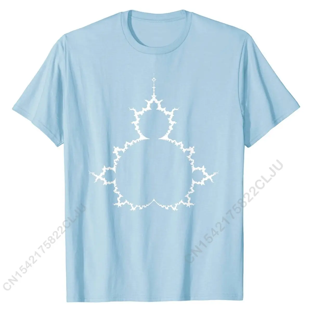 Mandelbrot Set - Fractal T-shirt - Light Colors Discount Mens Tshirts Cotton T Shirt Design