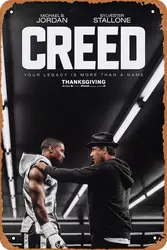 Creed Movie Poster Vintage Metal Tin Sign Retro Wall Art Plate Decor 8X12inches