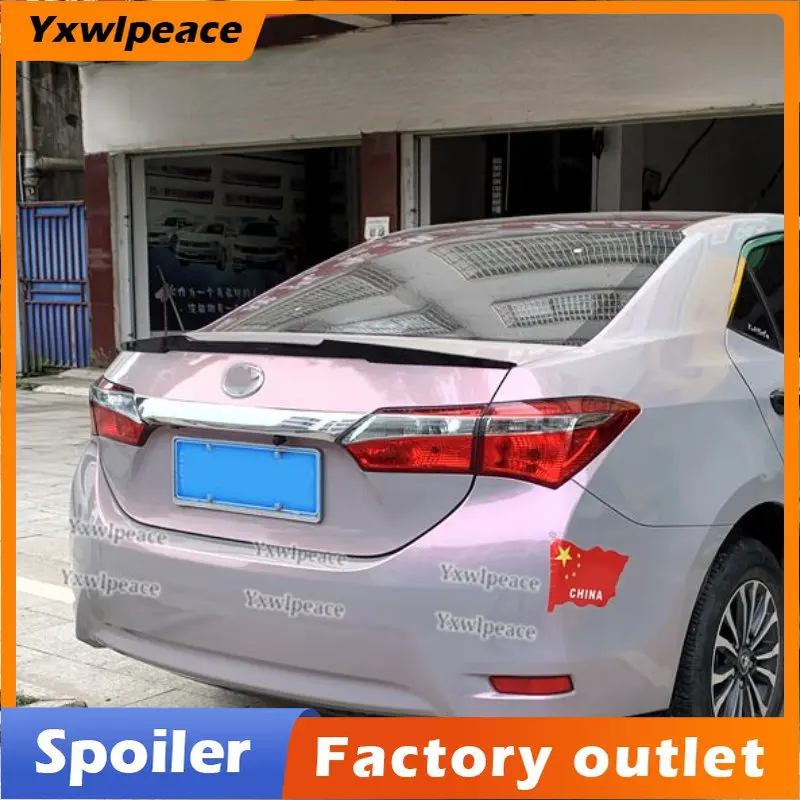 

For Toyota Corolla 2014 2015 2016 2017 2018 High Quality ABS Plastic Unpainted Color Rear Trunk Lip Spoiler Car Accessories