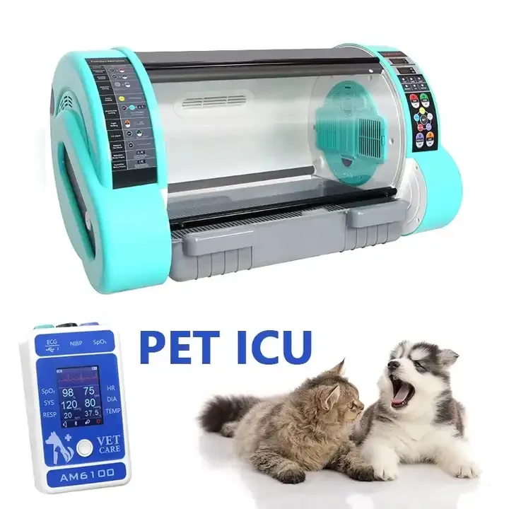 Adjustable Pet Incubator with Oxygen Incubator Chamber Animal Icu Incubator Brooder