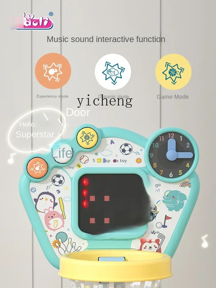 Tqh cesta de basquete infantil, quadro de tiro interno, boliche, golfe, bola de bebê, brinquedo doméstico, menino