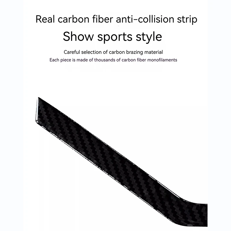 ألياف الكربون سيارة المضادة للتصادم شرائط تقليم BMW X3 G45 2025Car الخلفية مثلث الزجاج لوحة الكسوة ملصق اكسسوارات السيارات الخارجية