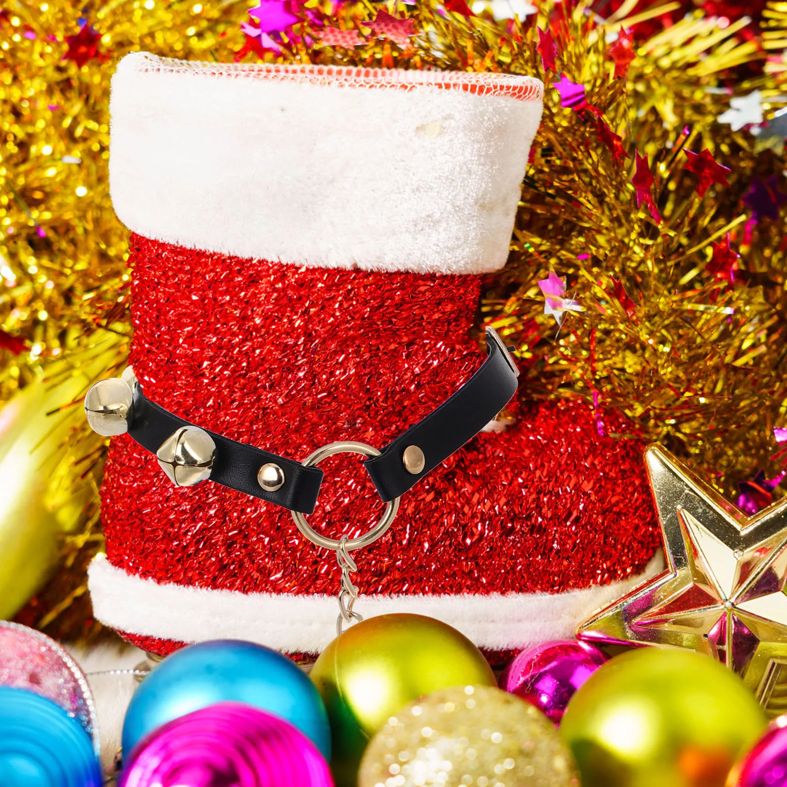 2 قطعة حذاء مزخرف ملحقات حفلات احتفالية فريدة من نوعها لتجمعات أعياد الميلاد وأجراس جلجل جرس أحذية #1