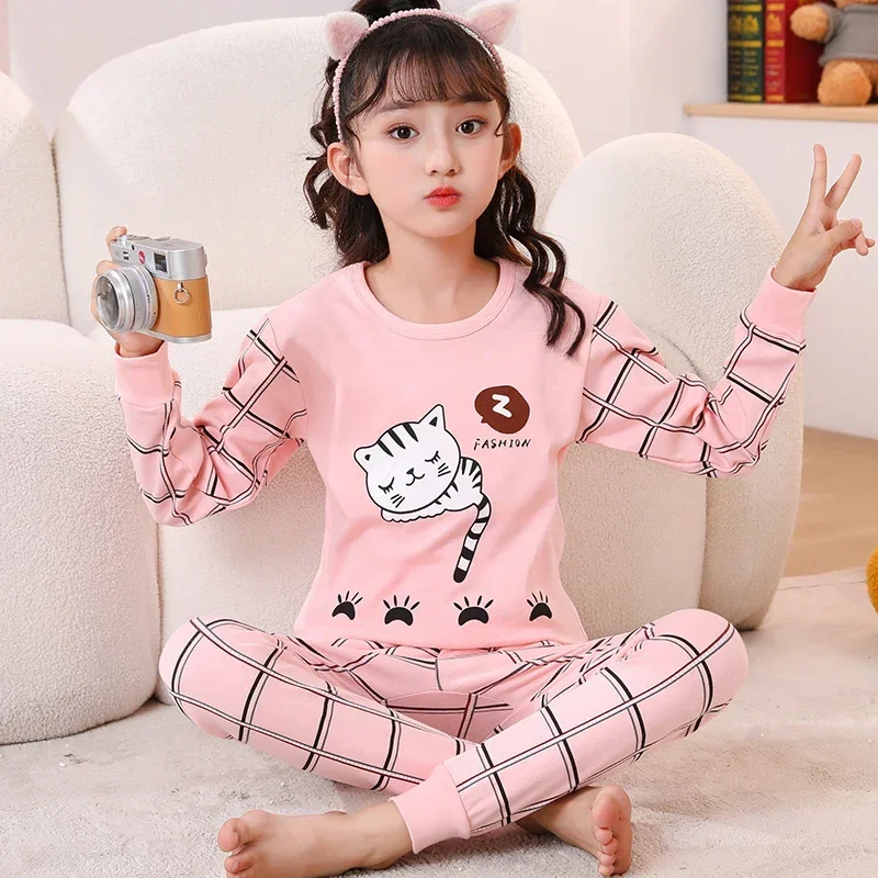 Boys Pajamas Sets 2 to 3 4 5 6 7 8 9 10 11 12 13 Years Cotton Soft Long Sleeve Toddler Boy Pijamas Set Blue Astronaut Pyjamas