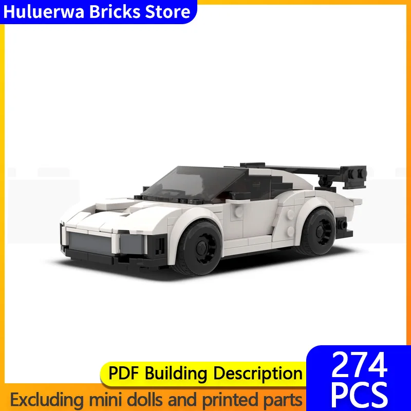 

Speed Racing Car Model MOC Building Bricks Top Tier Sports Car Modular Technology Children Holiday Gifts Assemble Toys Suit